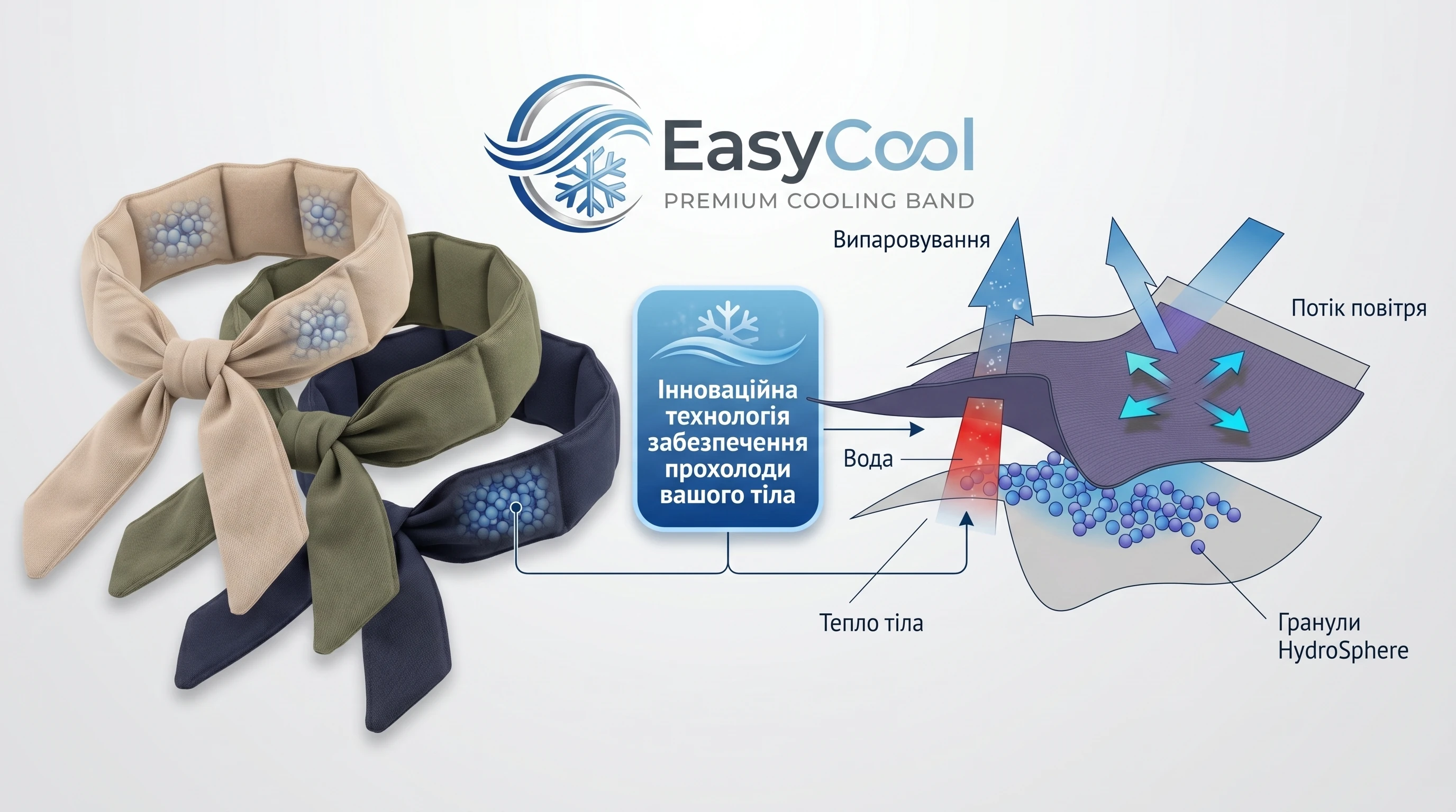 EasyCool Cooling Band — охолоджуючий шарф